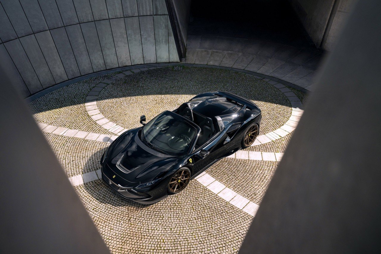 NOVITEC Carbon Engine Air-Vent Covers for Ferrari F8 Spider